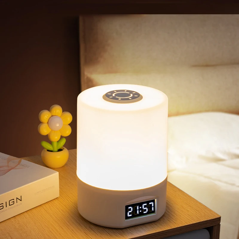 Baby Nursery Table Lamp - Rechargeable LED Night Light Timing Dimmable
