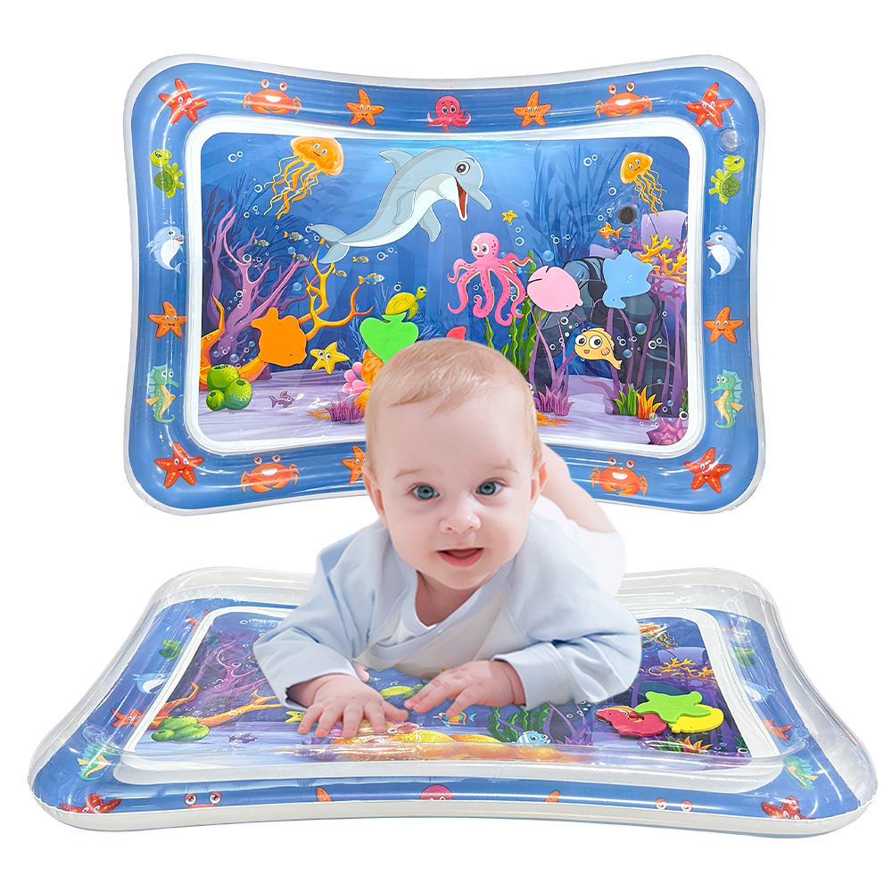 Baby Nursery Cushion - 1pc Blue Dolphin Inflatable PVC Playing