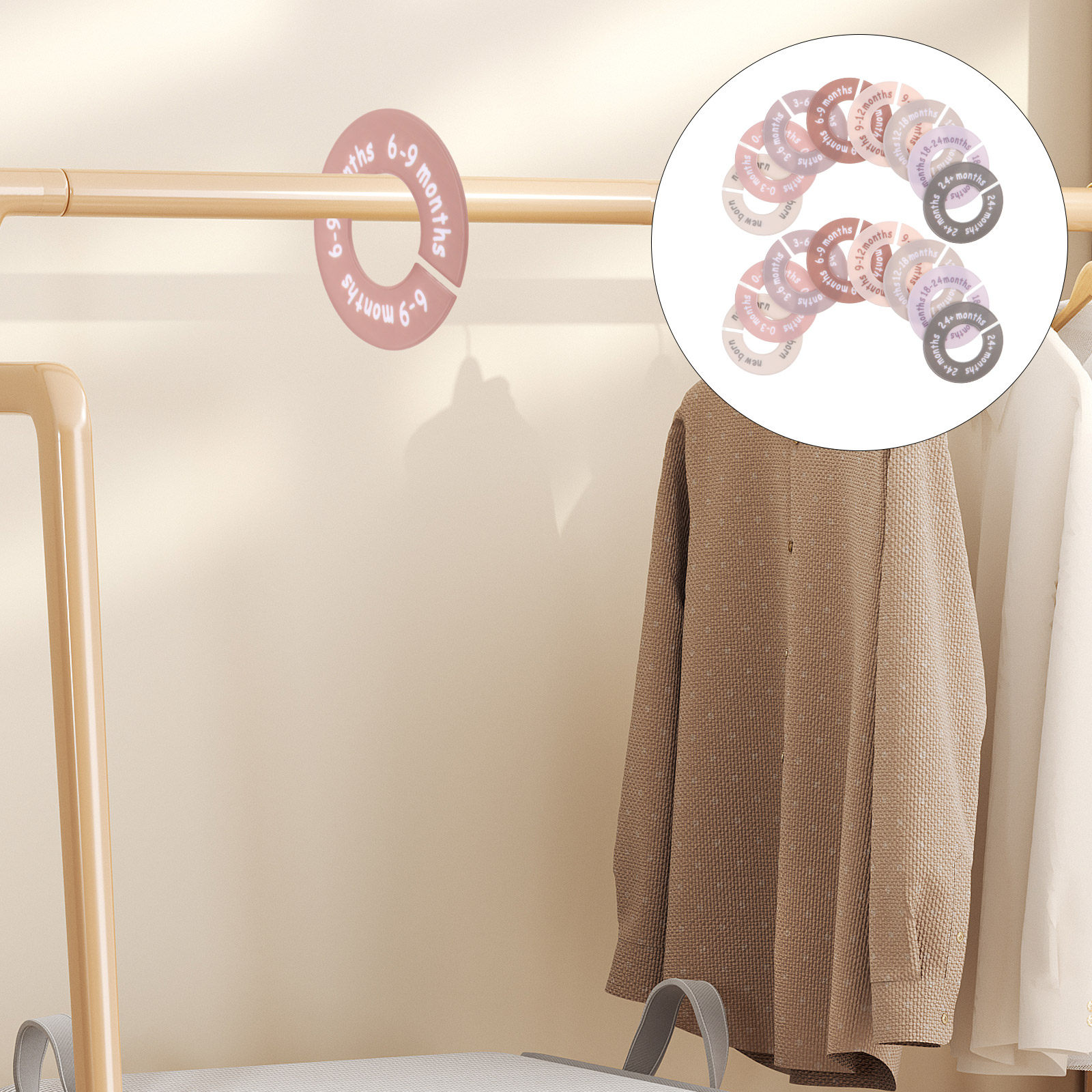 Baby Nursery Closet - 1Set Baby Closet Size Dividers Round