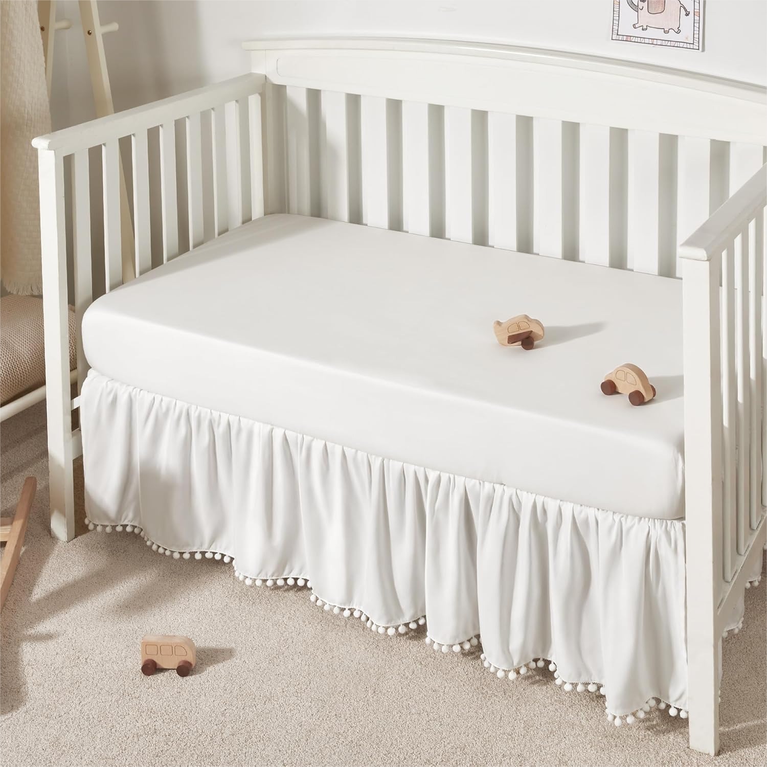 Baby Nursery Images Free - Baby Crib Skirt with Ruffles and