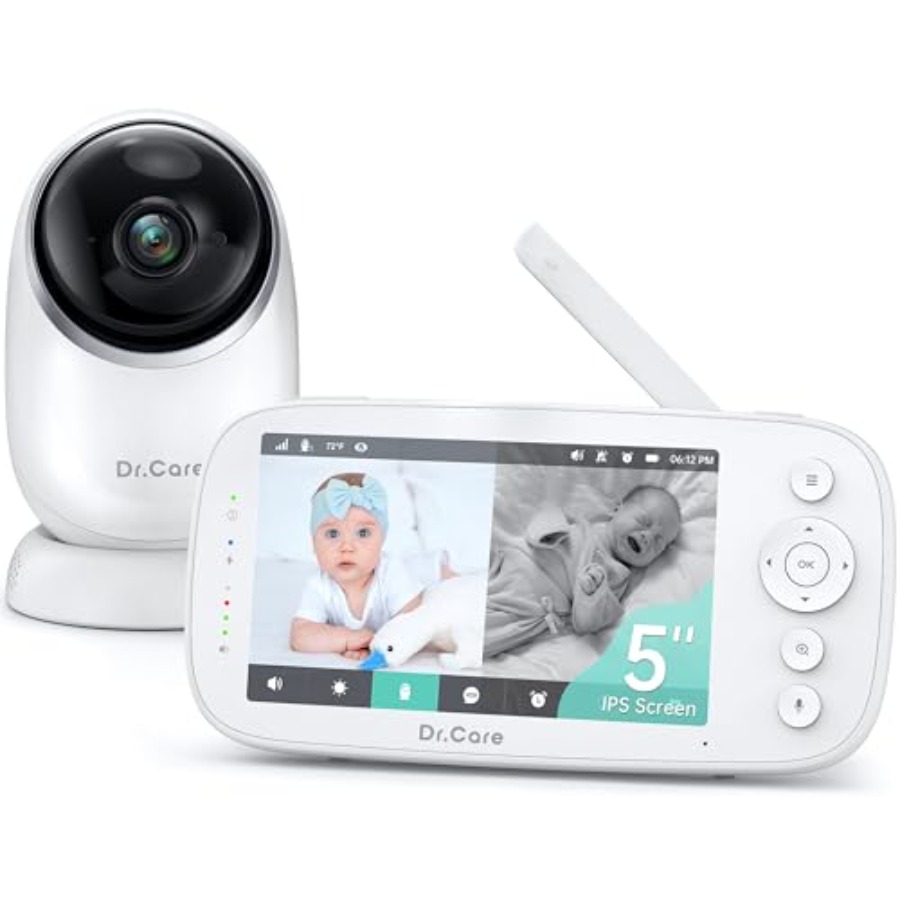 Baby Monitor Split Screen - Dr.Care NovaView Video Baby Monitor 5
