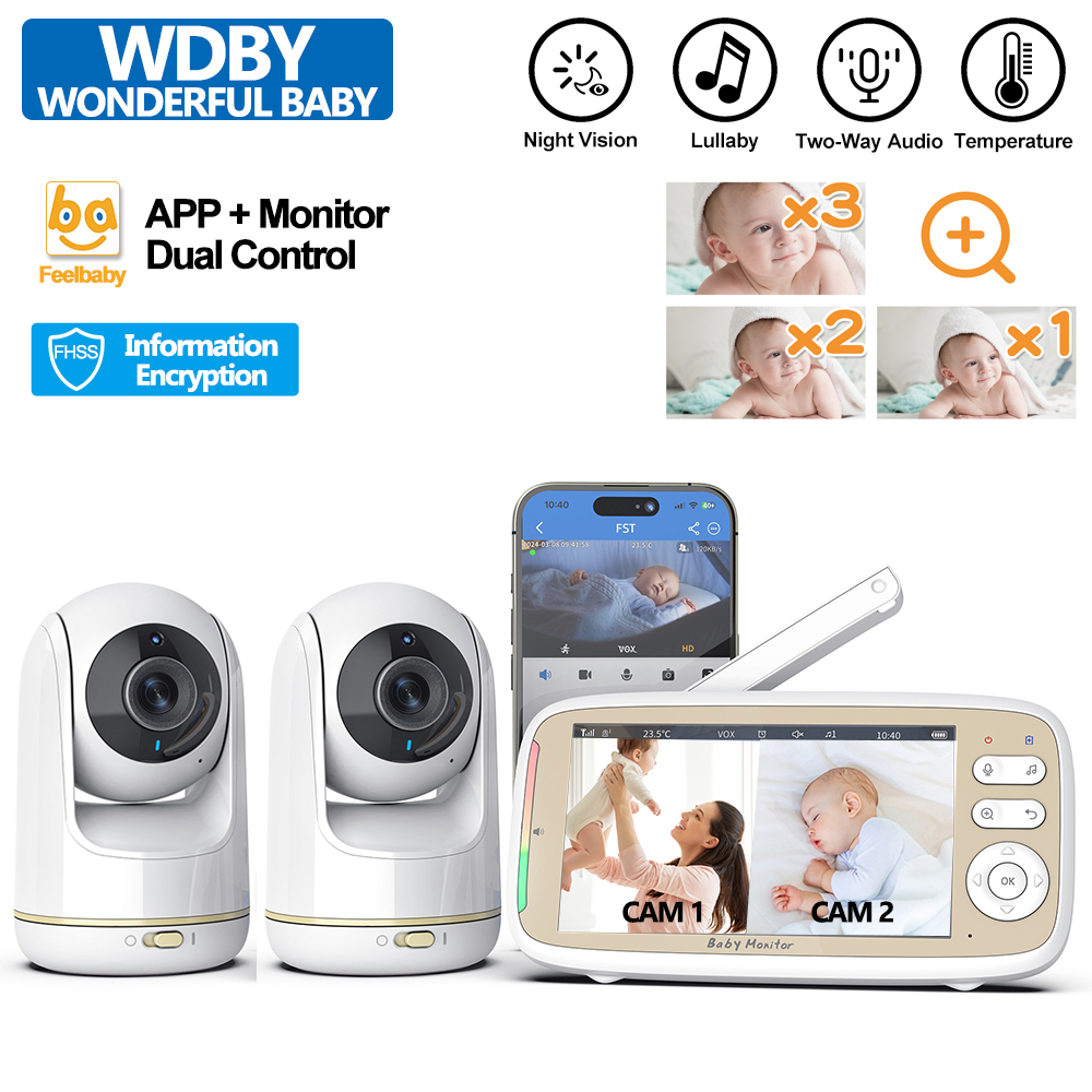VB803 PRO Baby Monitor with 2p - огляд і ціна Baby Monitor Split Screen