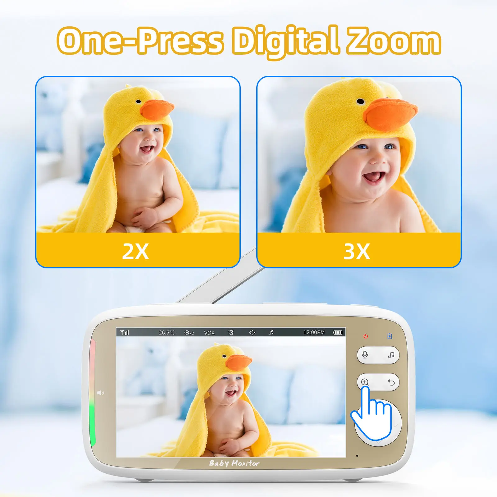 VB803 PRO Baby Monitor with 2p - огляд і ціна Baby Monitor Split Screen