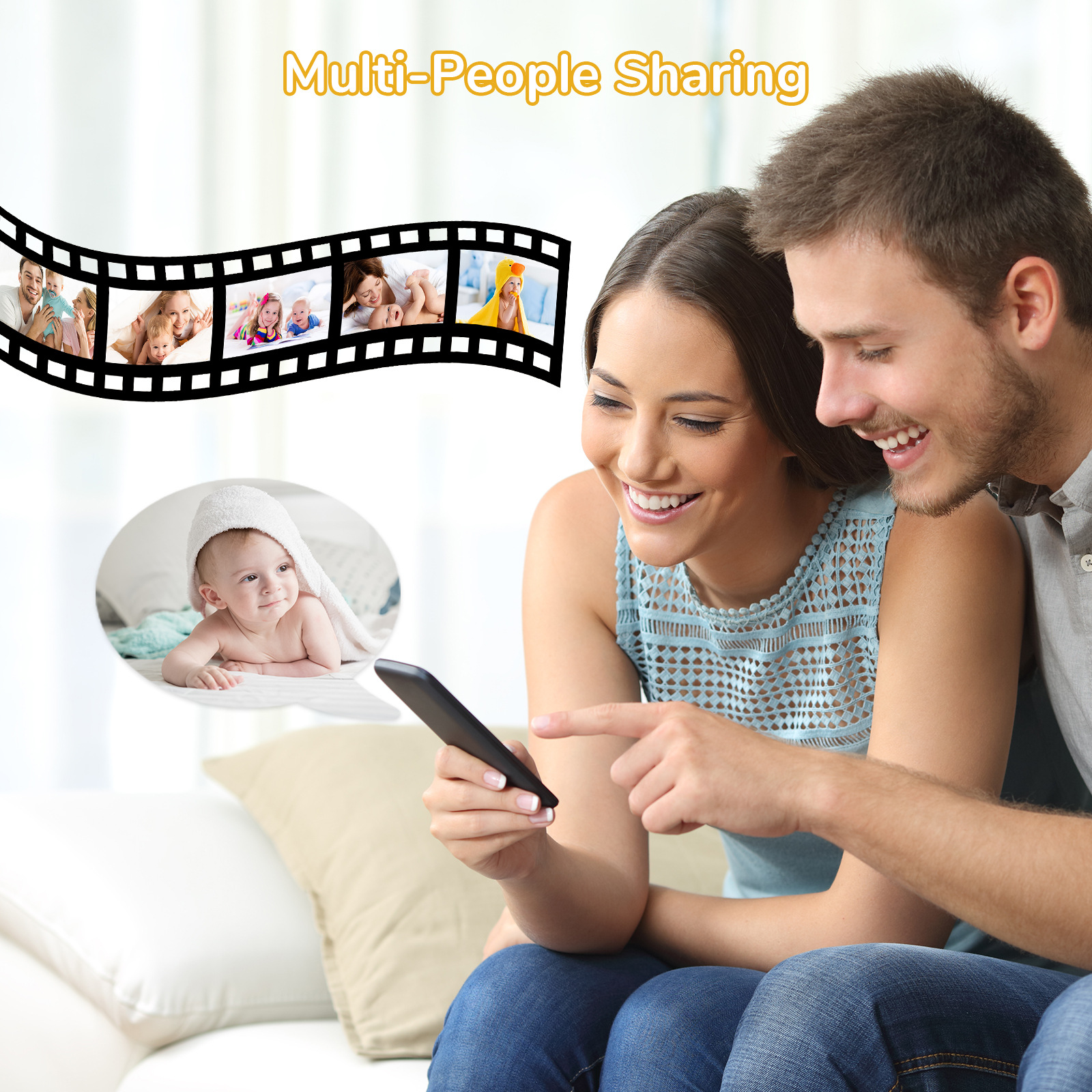 VB803 PRO Baby Monitor with 2p - огляд і ціна Baby Monitor Split Screen