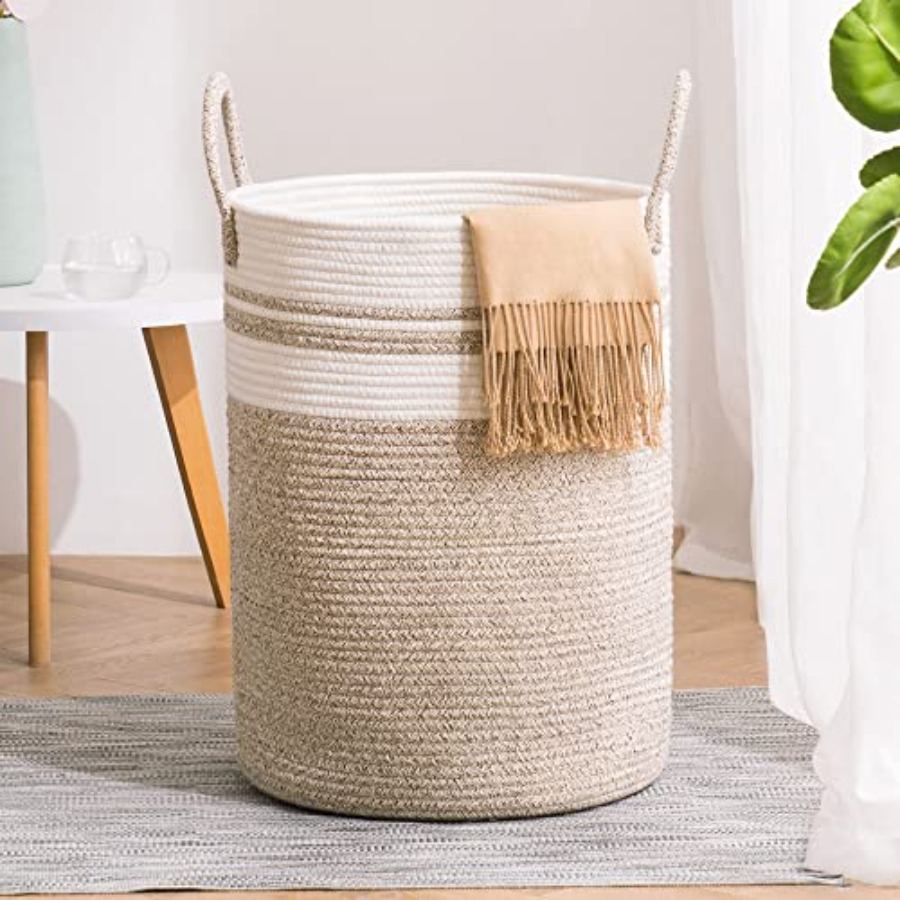 Woven Rope Laundry Hamper Bask - огляд і ціна Baby Nursery Laundry Basket