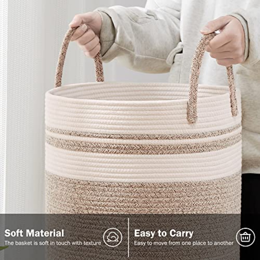 Woven Rope Laundry Hamper Bask - огляд і ціна Baby Nursery Laundry Basket