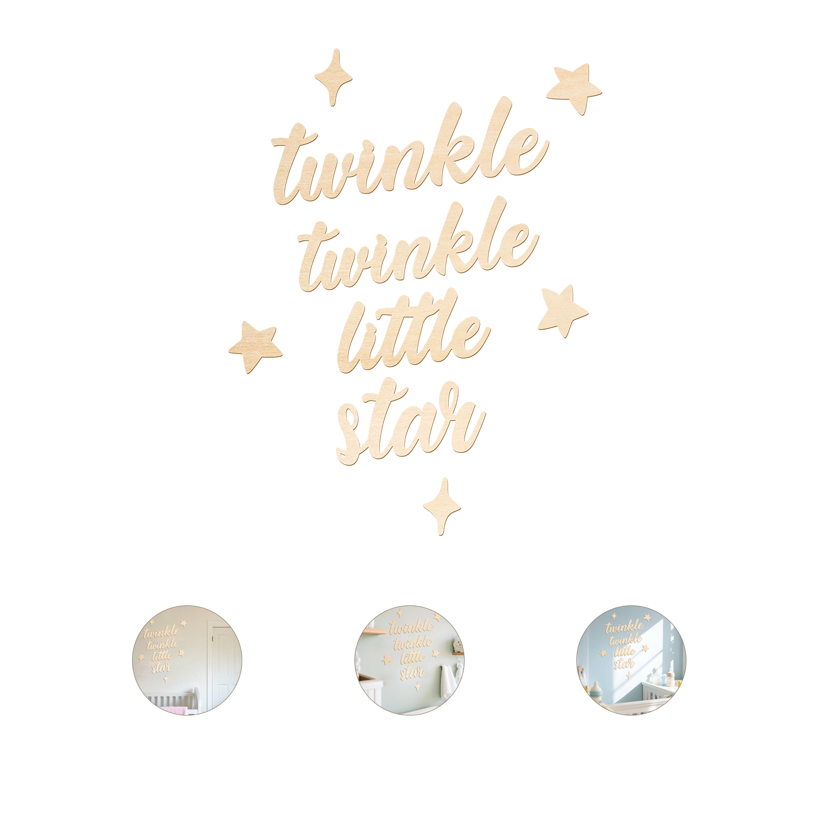 Twinkle Twinkle Little Star Wo - огляд і ціна Baby Nursery Art