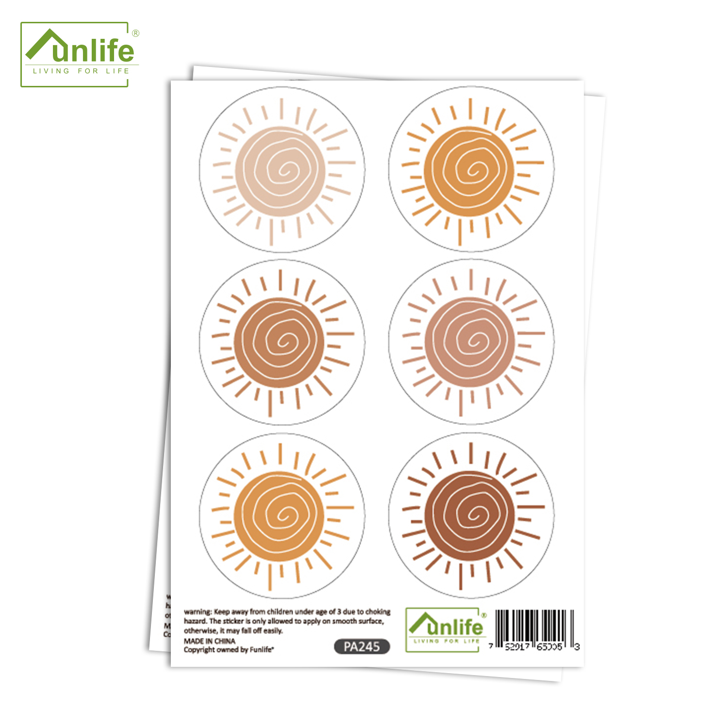 Boho Cartoon Creative Sun Wall - огляд і ціна Baby Nursery Wallpaper Girl