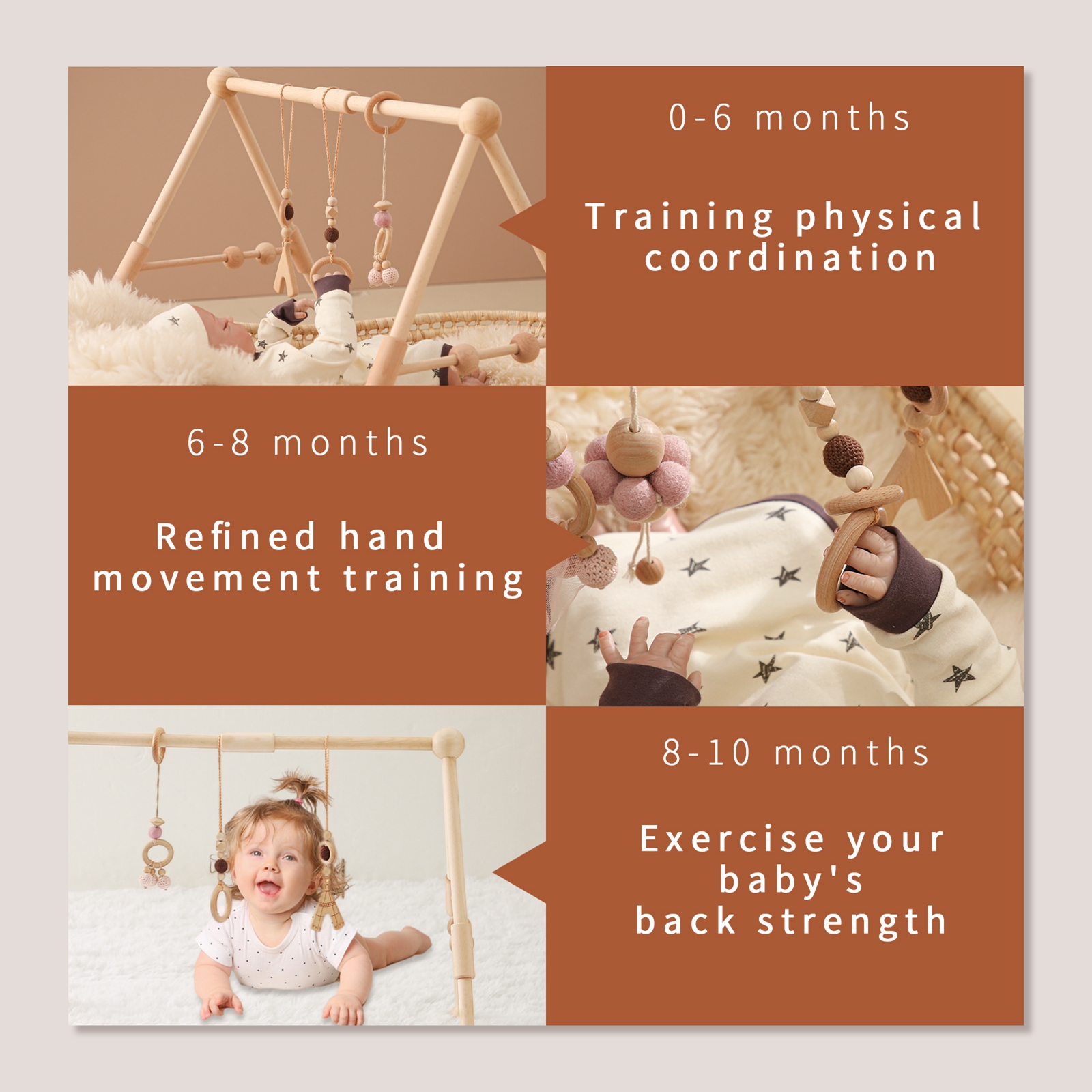 Baby Wooden Toys Play Gym Ordi - огляд і ціна Baby Nursery Nurse