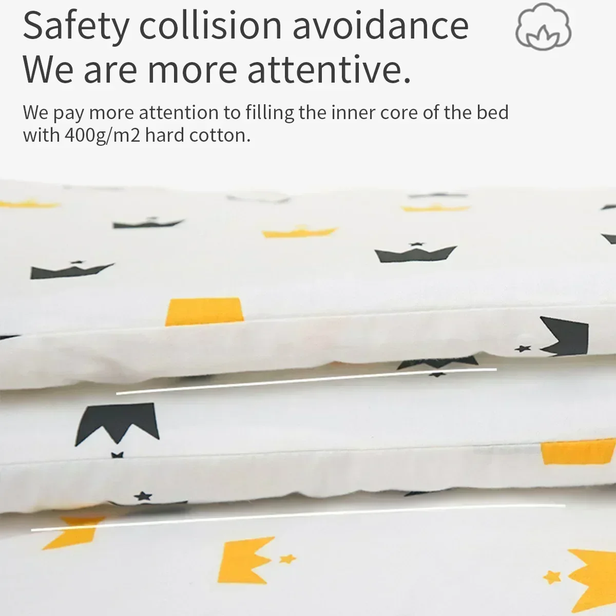 Baby Bed Bumpers Infant Cotton - огляд і ціна Baby Nursery Cushion