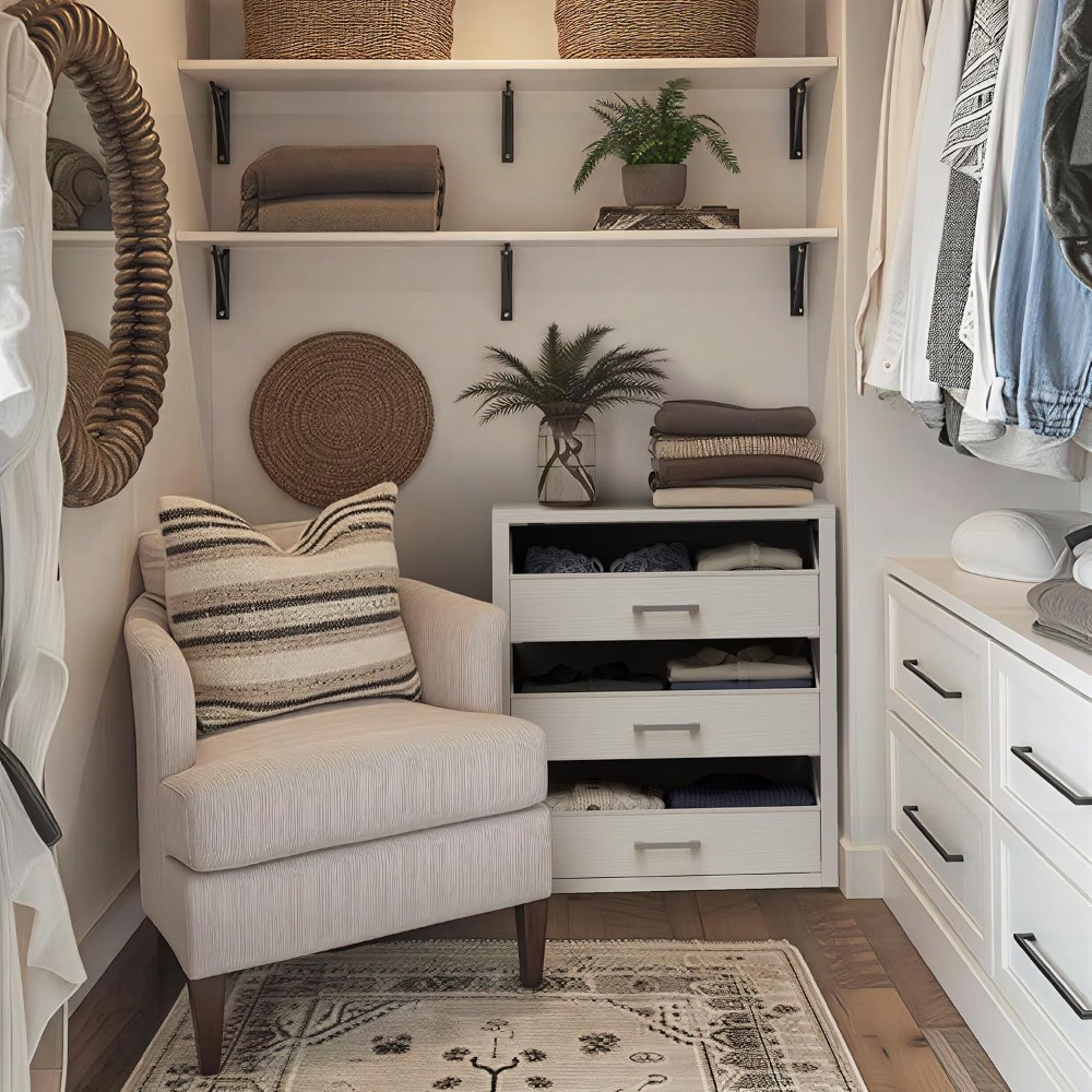 3 Drawer Fabric Dresser for Cl - огляд і ціна Drawer Dresser White