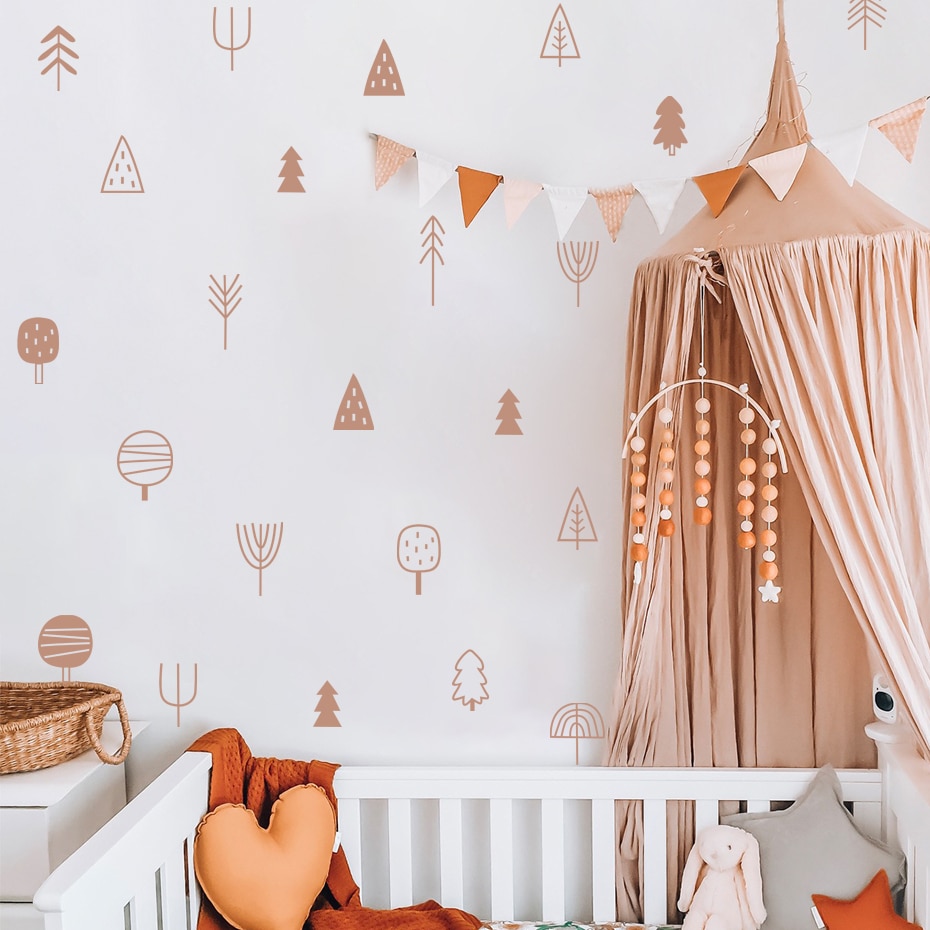 Woodland Trees Boho Wall Stick - огляд і ціна Baby Nursery Tree