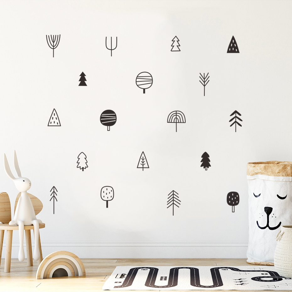 Woodland Trees Boho Wall Stick - огляд і ціна Baby Nursery Tree