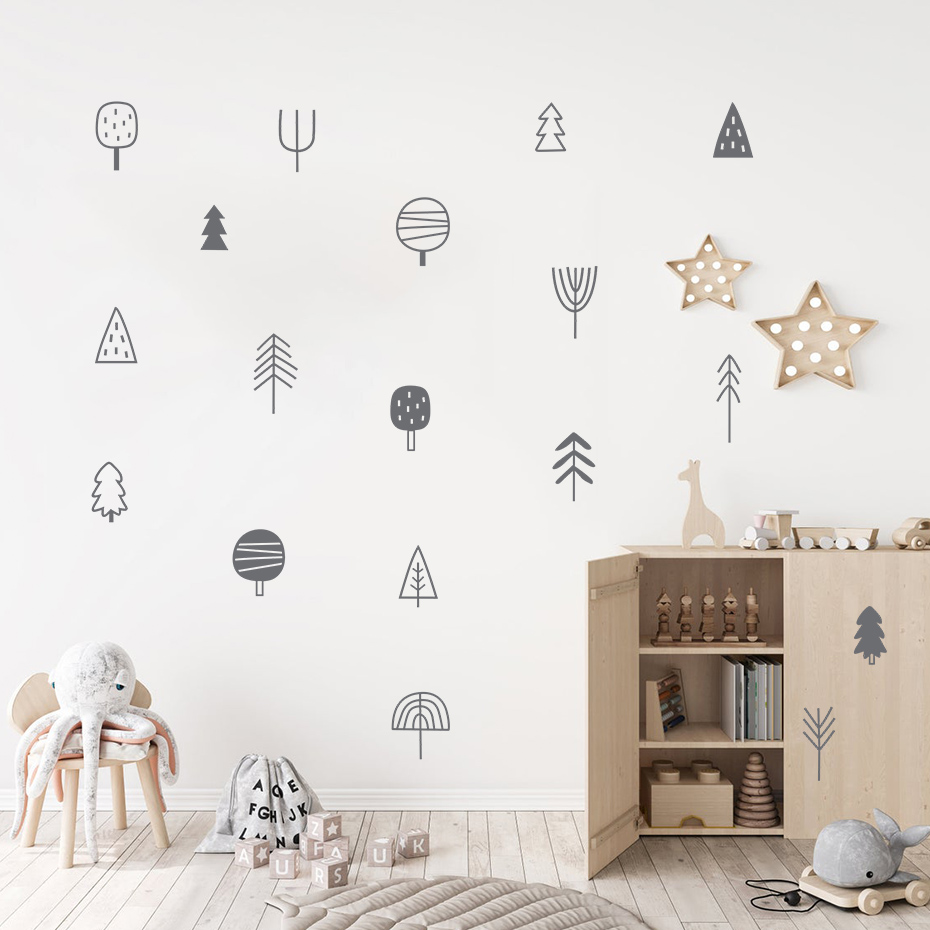 Woodland Trees Boho Wall Stick - огляд і ціна Baby Nursery Tree