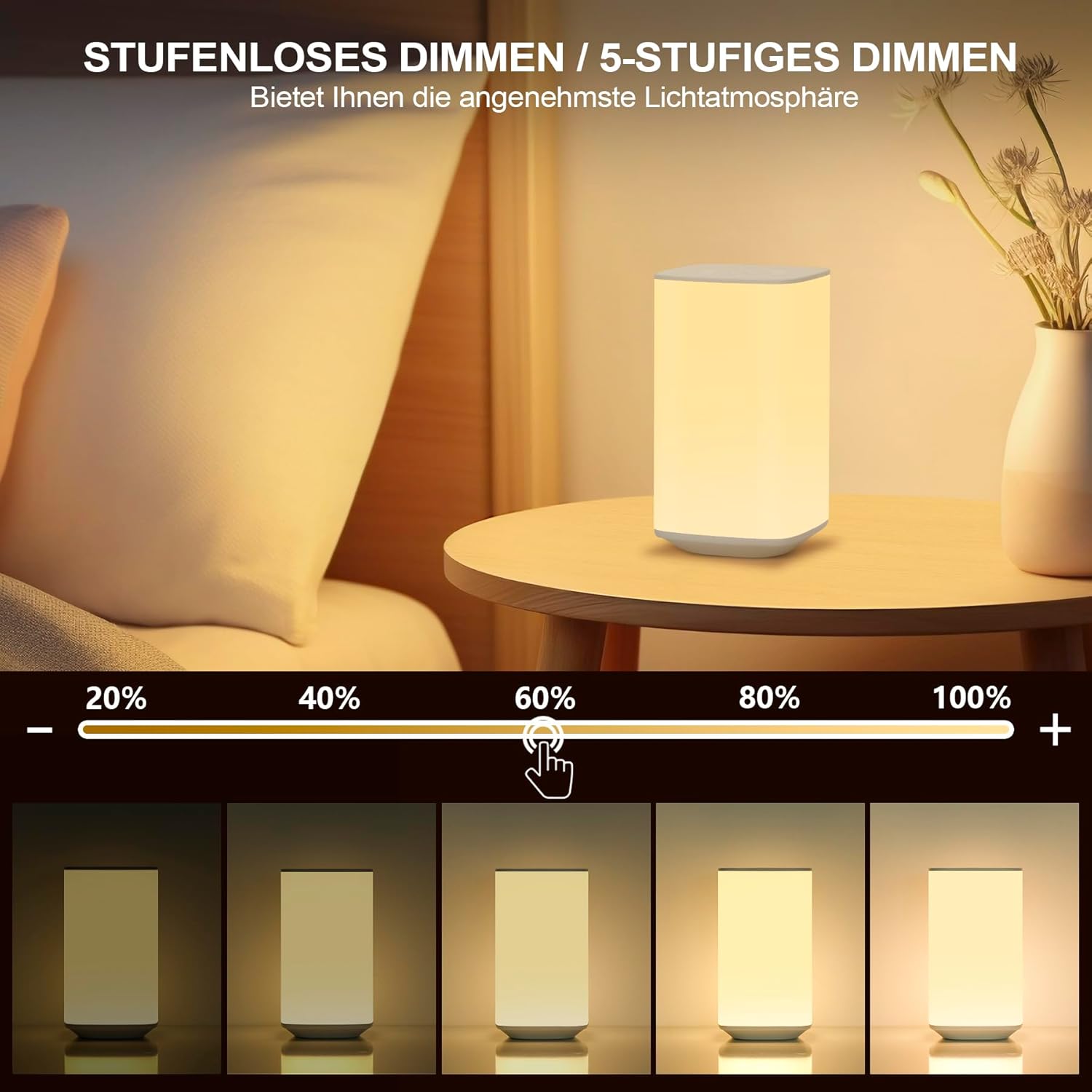 Dimmable Touch Lamp for Bedroo - огляд і ціна Baby Nursery Table Lamp