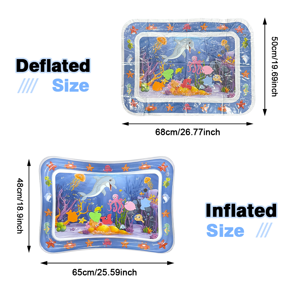 1pc Blue Dolphin Inflatable PV - огляд і ціна Baby Nursery Cushion