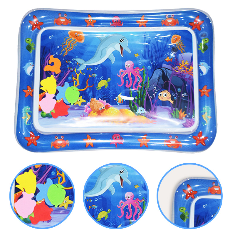 1pc Blue Dolphin Inflatable PV - огляд і ціна Baby Nursery Cushion