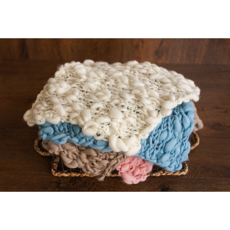 Chunky Knit Merino Baby Blanke - огляд і ціна Baby Nursery Art