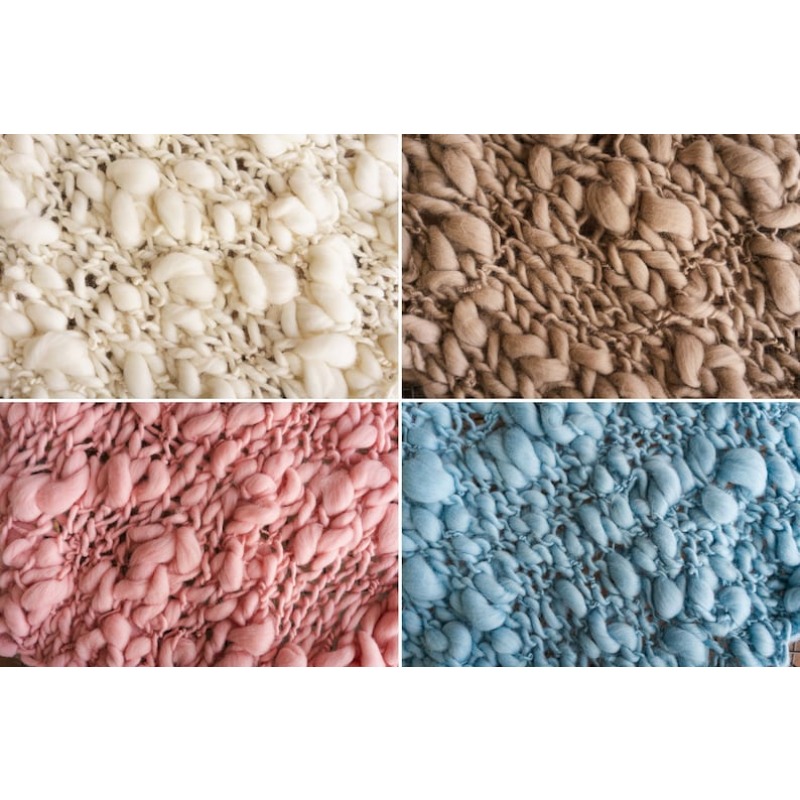 Chunky Knit Merino Baby Blanke - огляд і ціна Baby Nursery Art