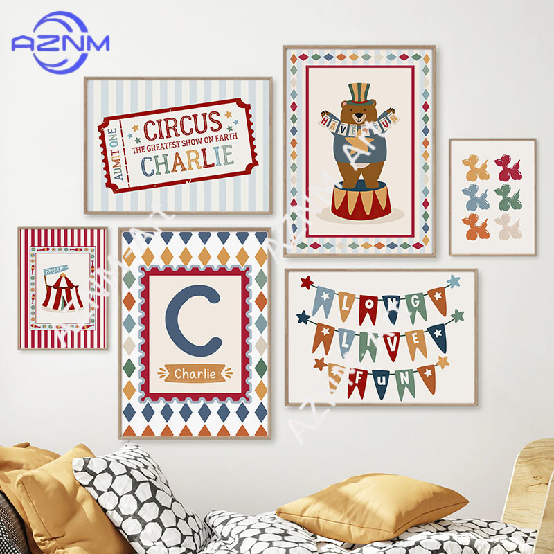 Circus Bear Magician Dog Quote - огляд і ціна Baby Nursery Posters