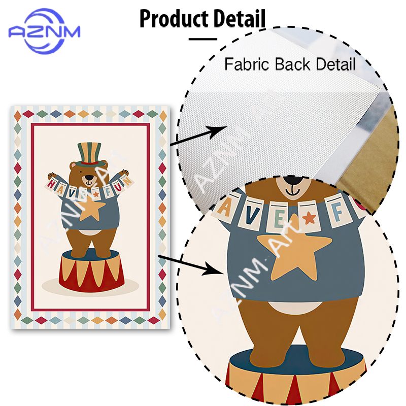 Circus Bear Magician Dog Quote - огляд і ціна Baby Nursery Posters