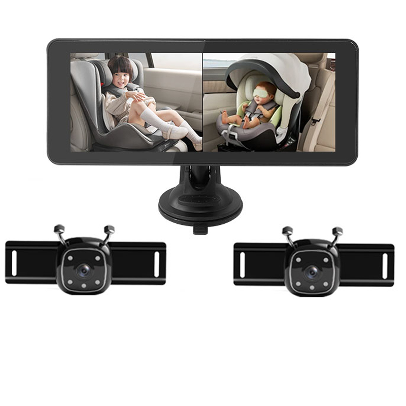 HD 2CH Baby Car Camera, 6.86 I - огляд і ціна Baby Monitor Split Screen