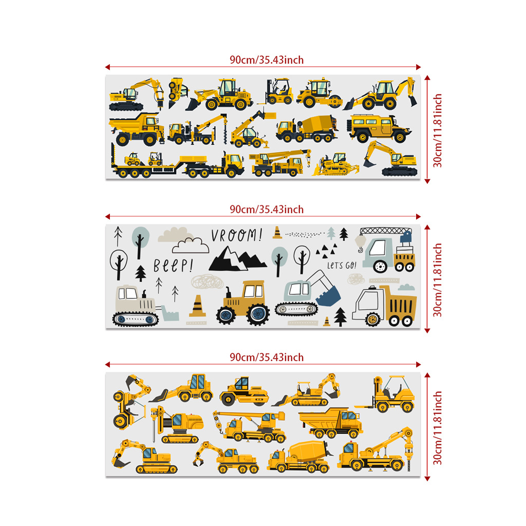 Cartoon Excavator Engineering  - огляд і ціна Baby Nursery Posters