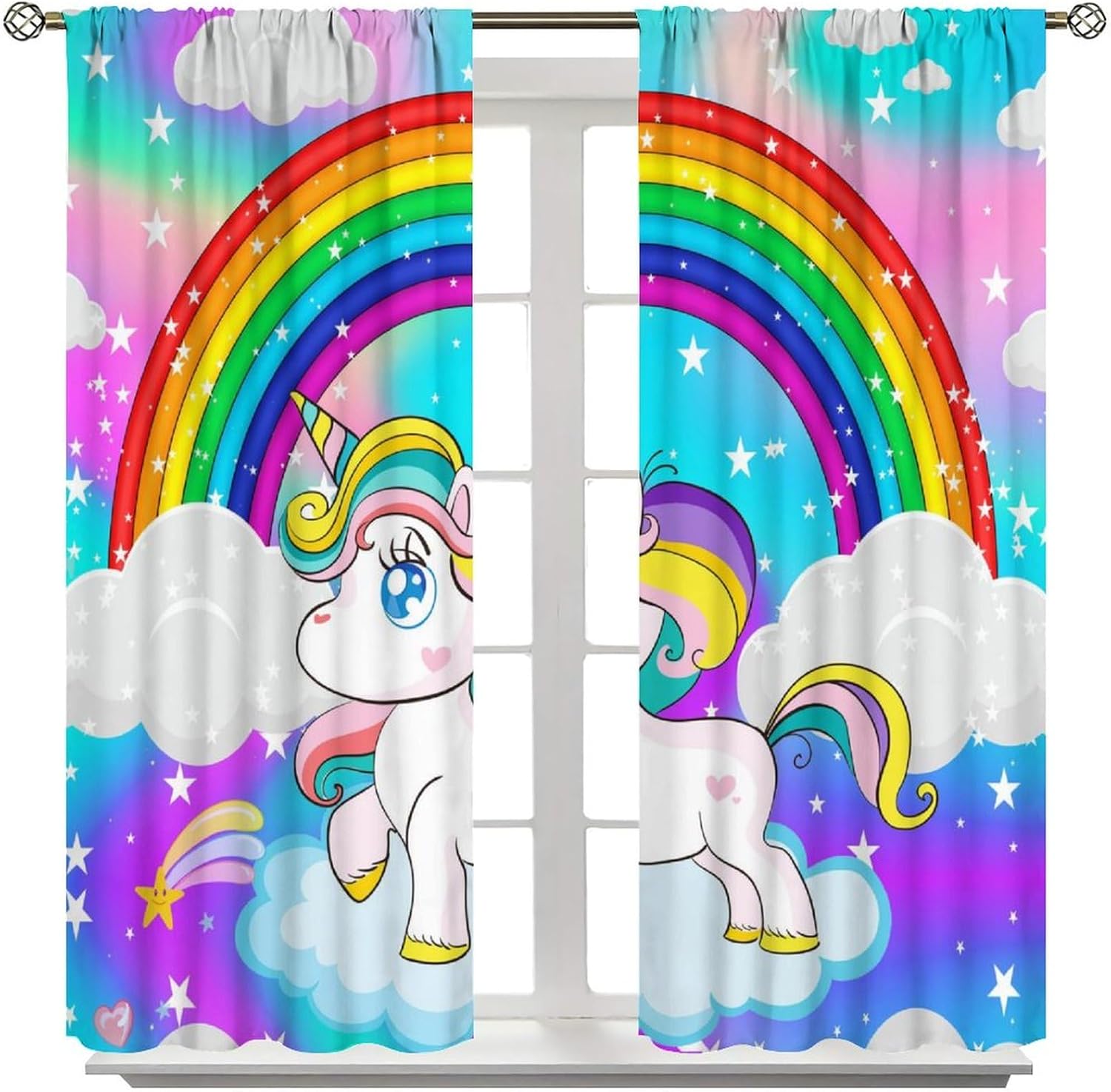 Unicorn Curtains, Fantasy Clou - огляд і ціна Baby Nursery Youtube