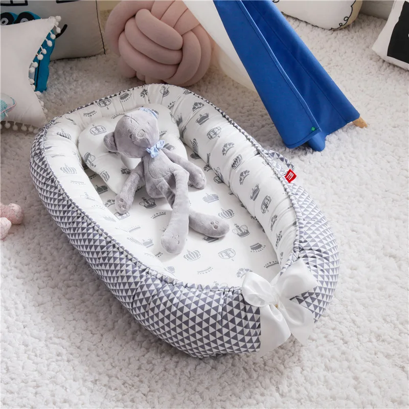 85*50cm Baby Nest Bed with Pil - огляд і ціна Baby Nursery Cushion
