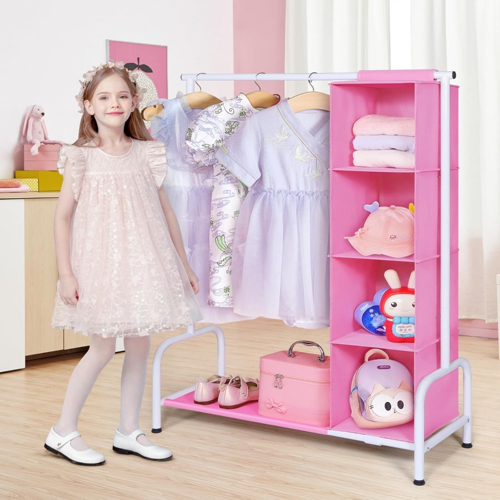 Tall Kids Clothing Rack with H - огляд і ціна Baby Nursery Closet
