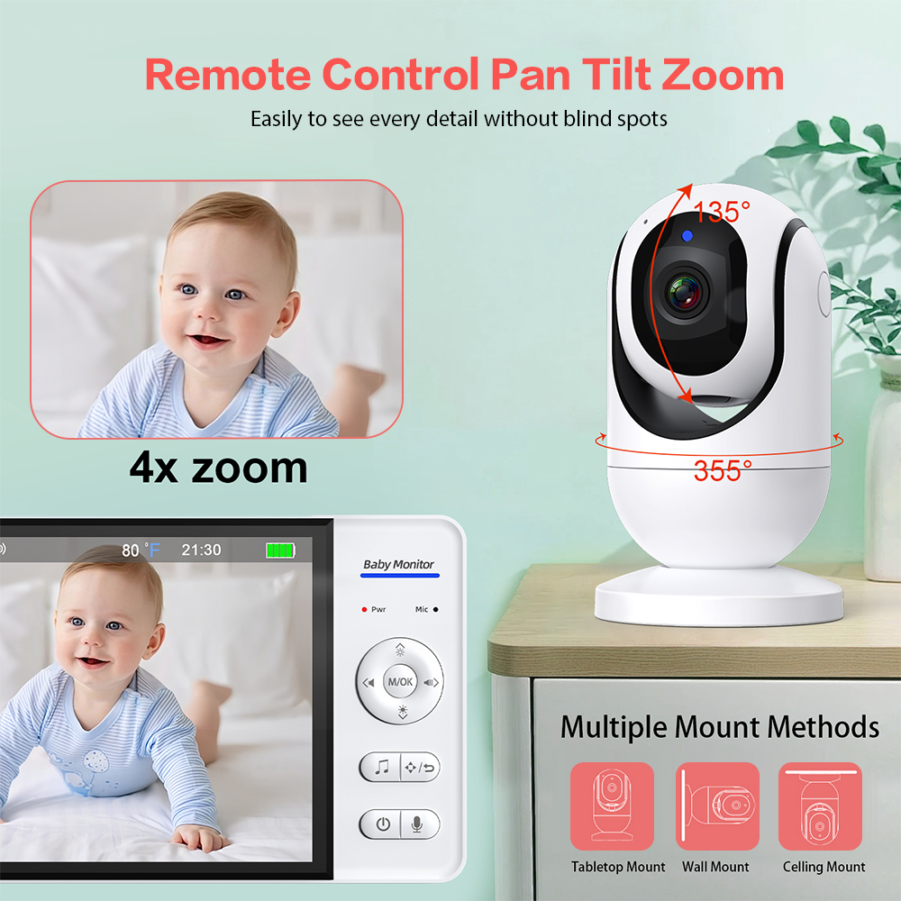 Video Baby Monitor 7'' 1080P H - огляд і ціна Baby Monitor Split Screen