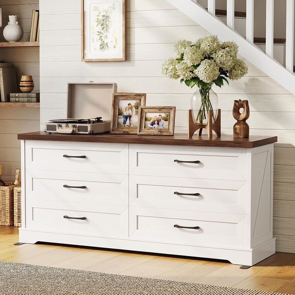 6-Drawer Bedroom Storage Chest - огляд і ціна Drawer Dresser White