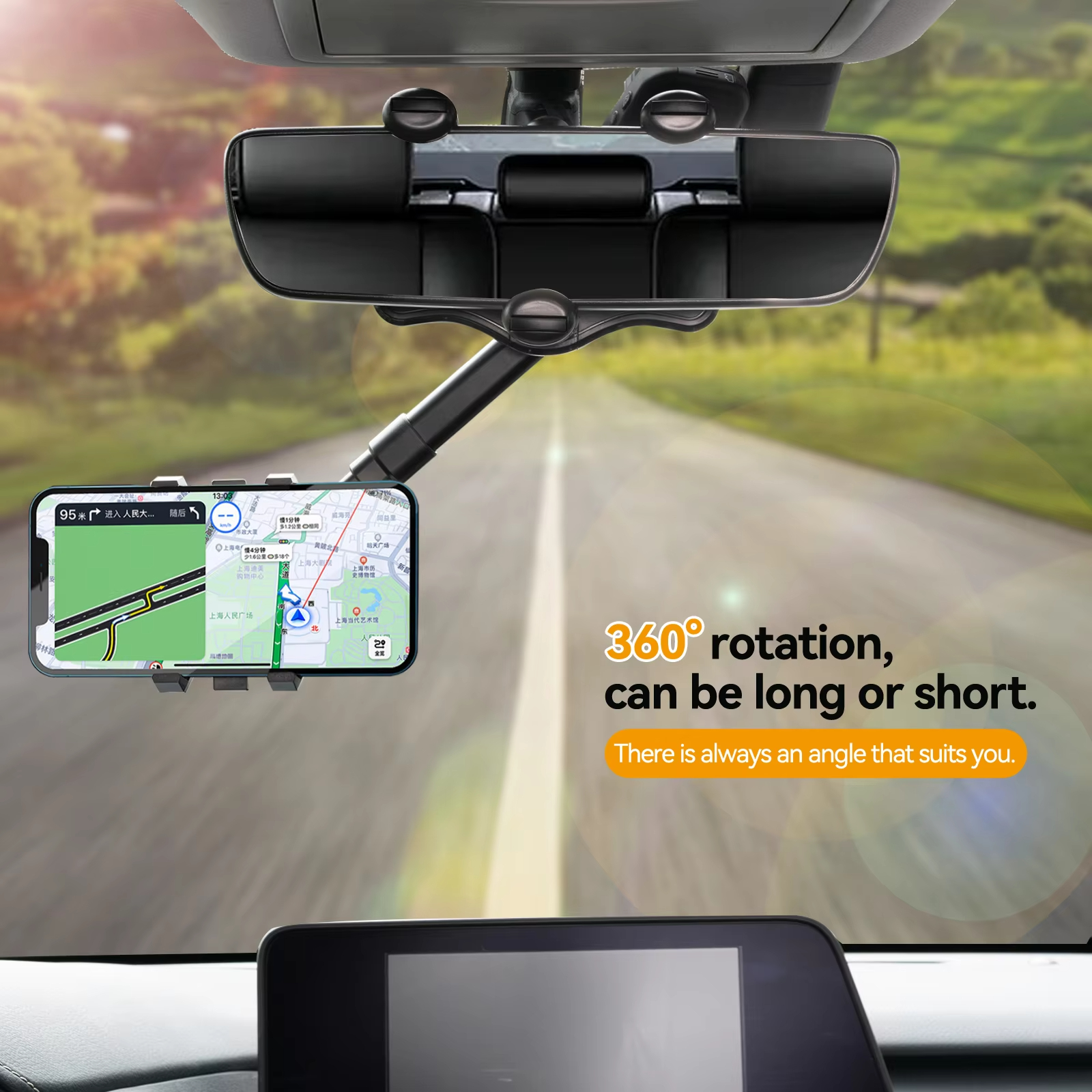 Adjustable Car Rearview Mirror - огляд і ціна Mobile Hanger Arm