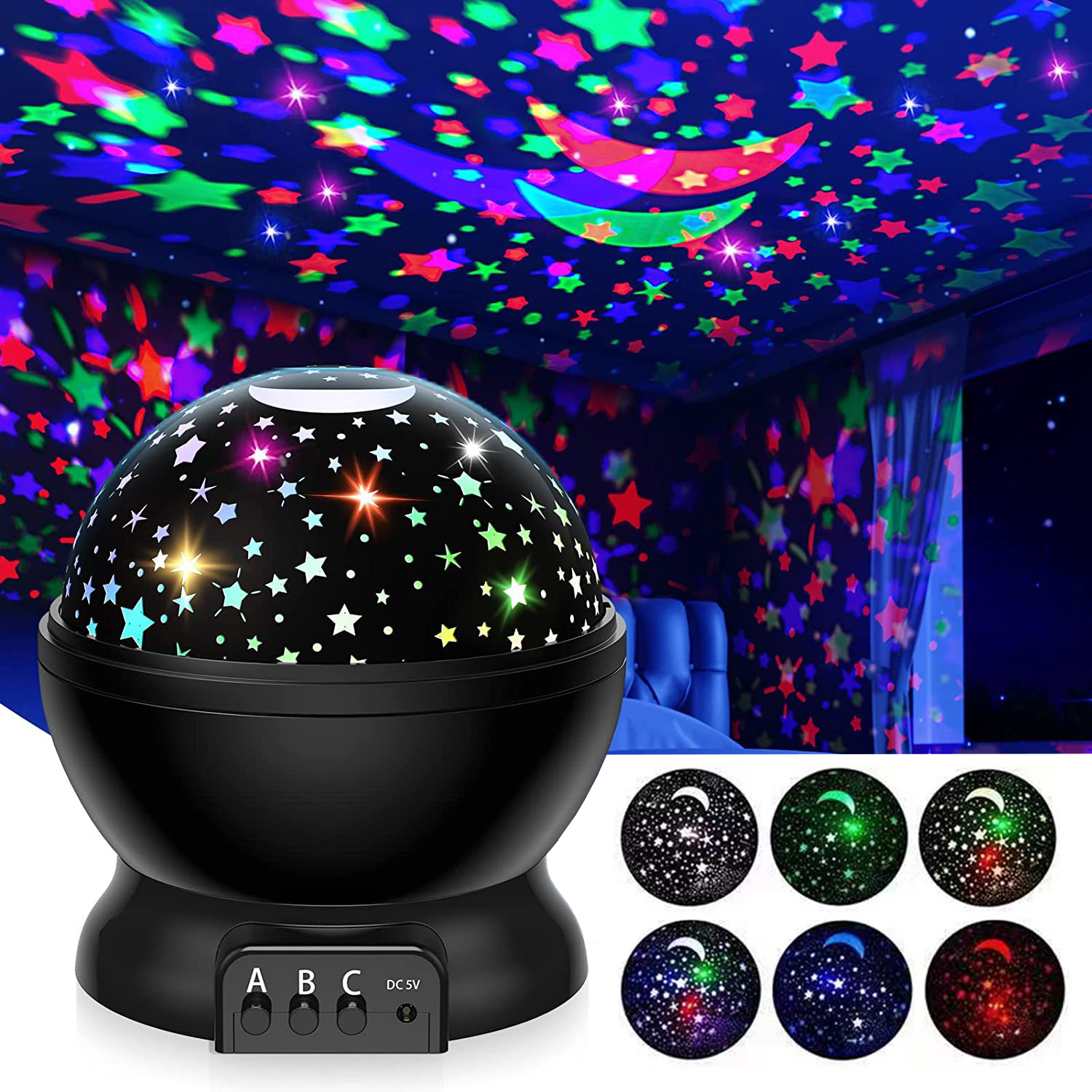 Night Lamp Projector Starry Sk - огляд і ціна Baby Nursery Table Lamp