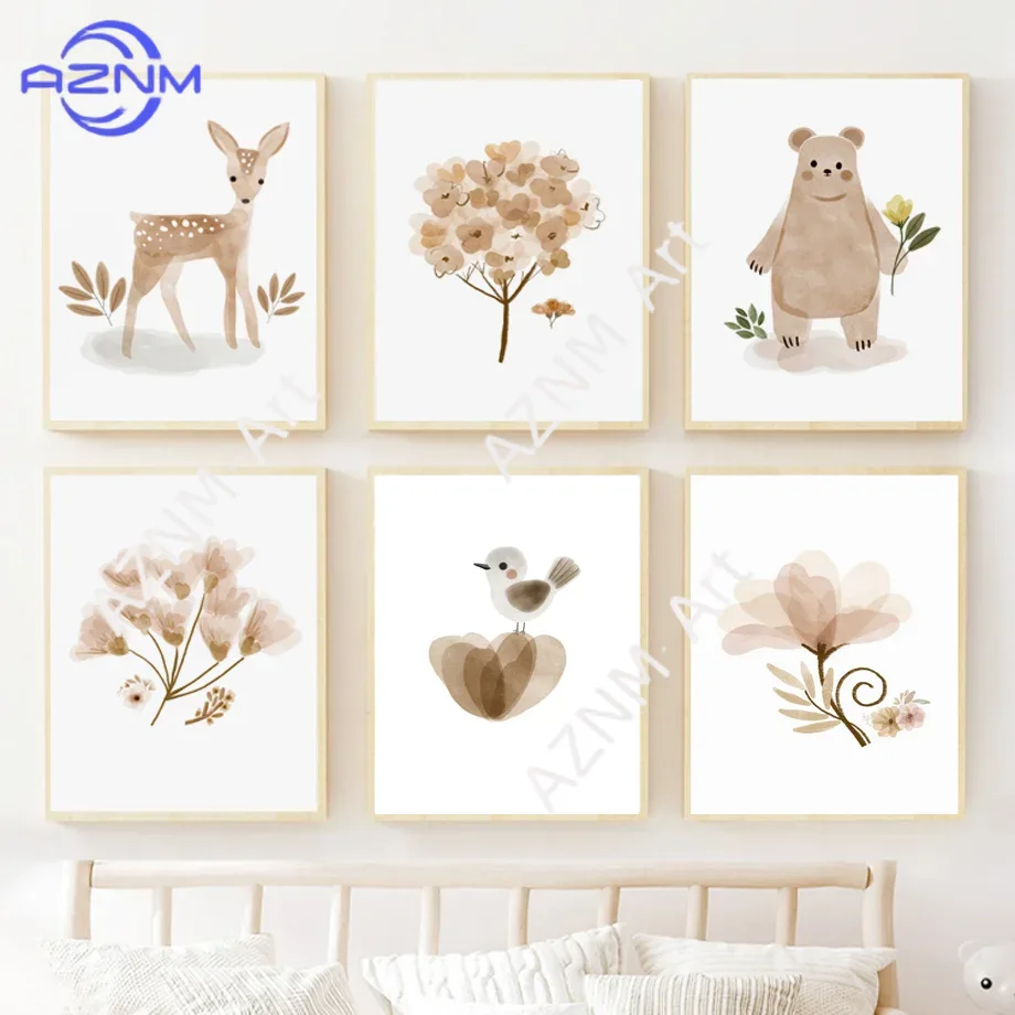 Boho Nursery Wall Art Canvas - - огляд і ціна Baby Nursery Posters
