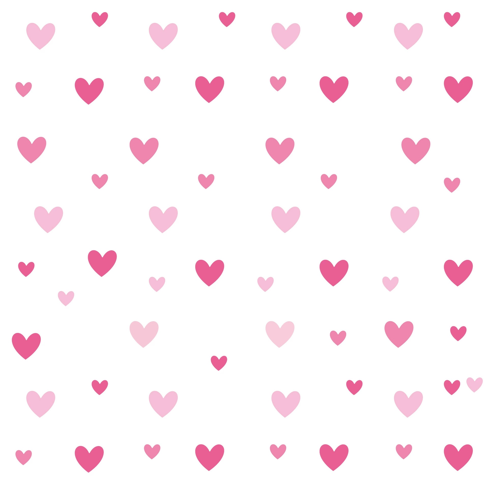 170pcs=10 Sheets Pink Heart Wa - огляд і ціна Baby Nursery Wallpaper Girl