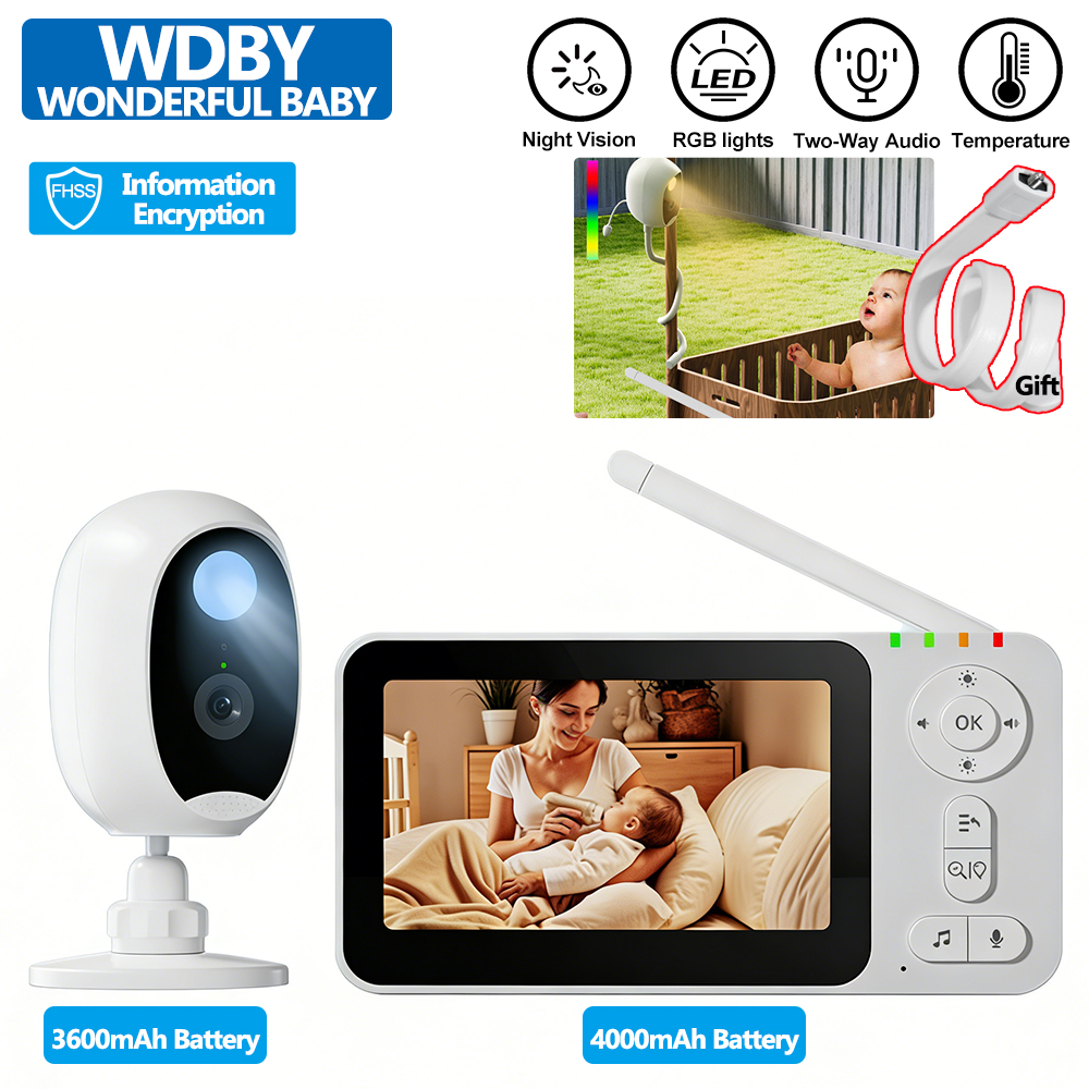 4.3-inch Intelligent Baby Moni - огляд і ціна Baby Monitor Split Screen