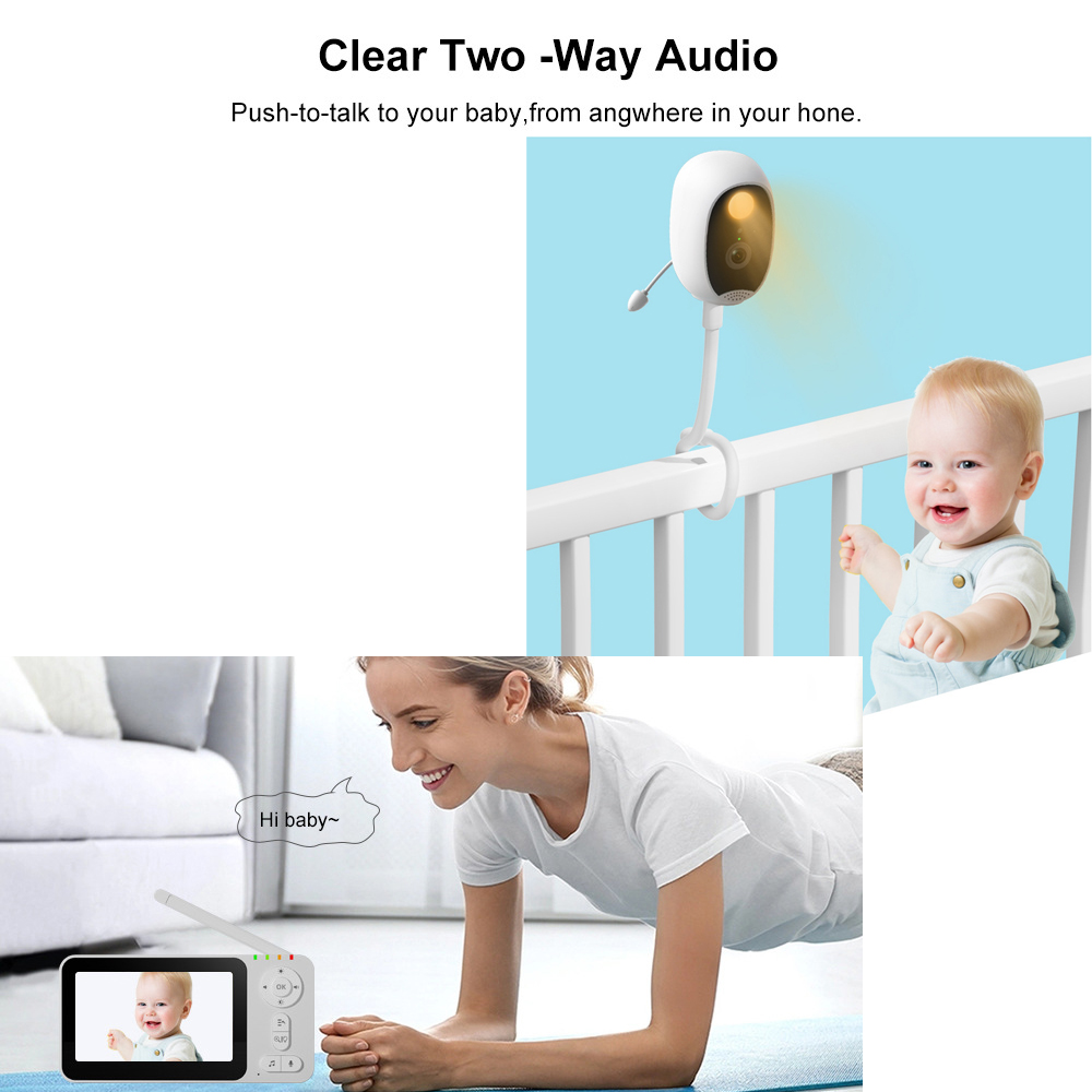 4.3-inch Intelligent Baby Moni - огляд і ціна Baby Monitor Split Screen