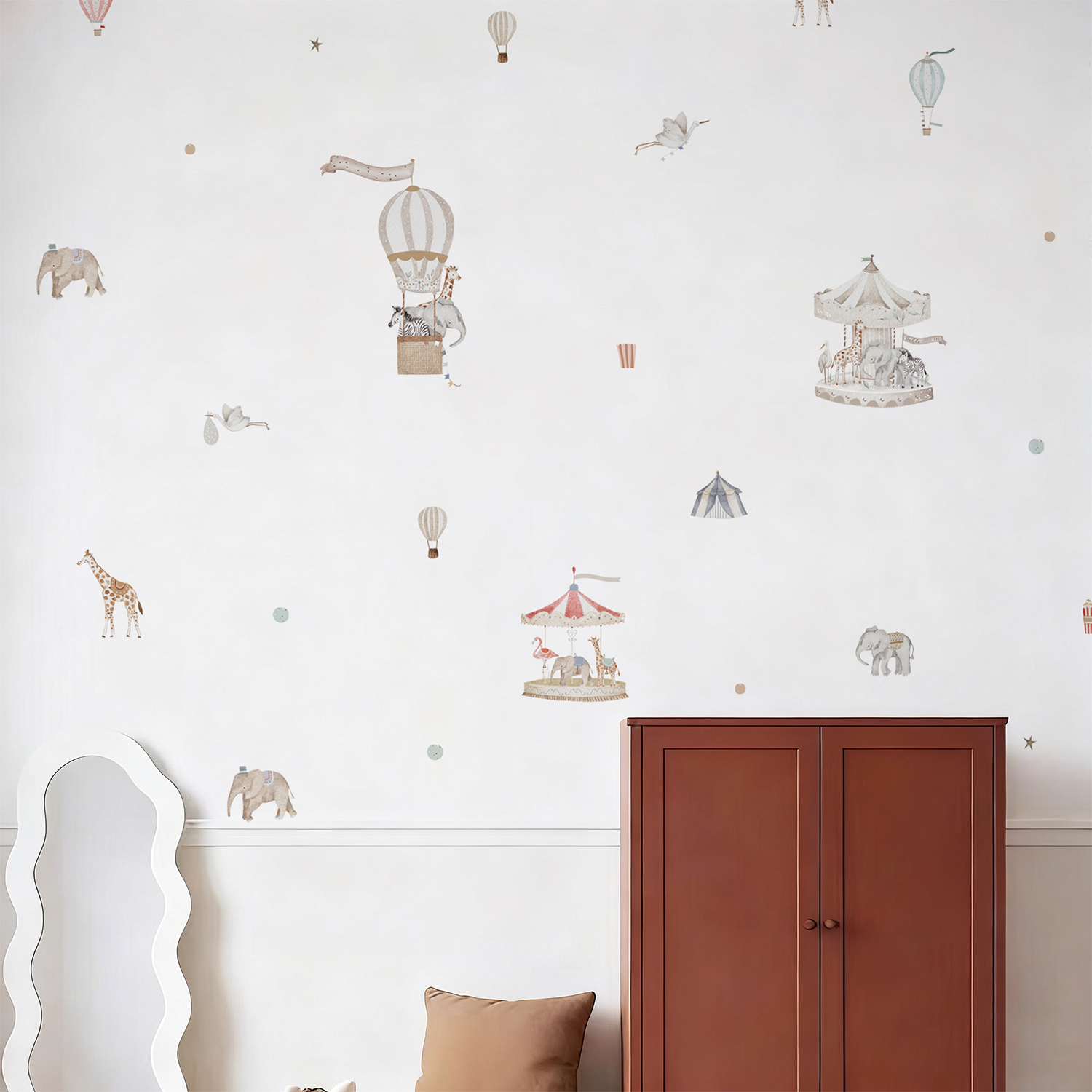 Retro Watercolor Wonderful Enc - огляд і ціна Baby Nursery Set Furniture
