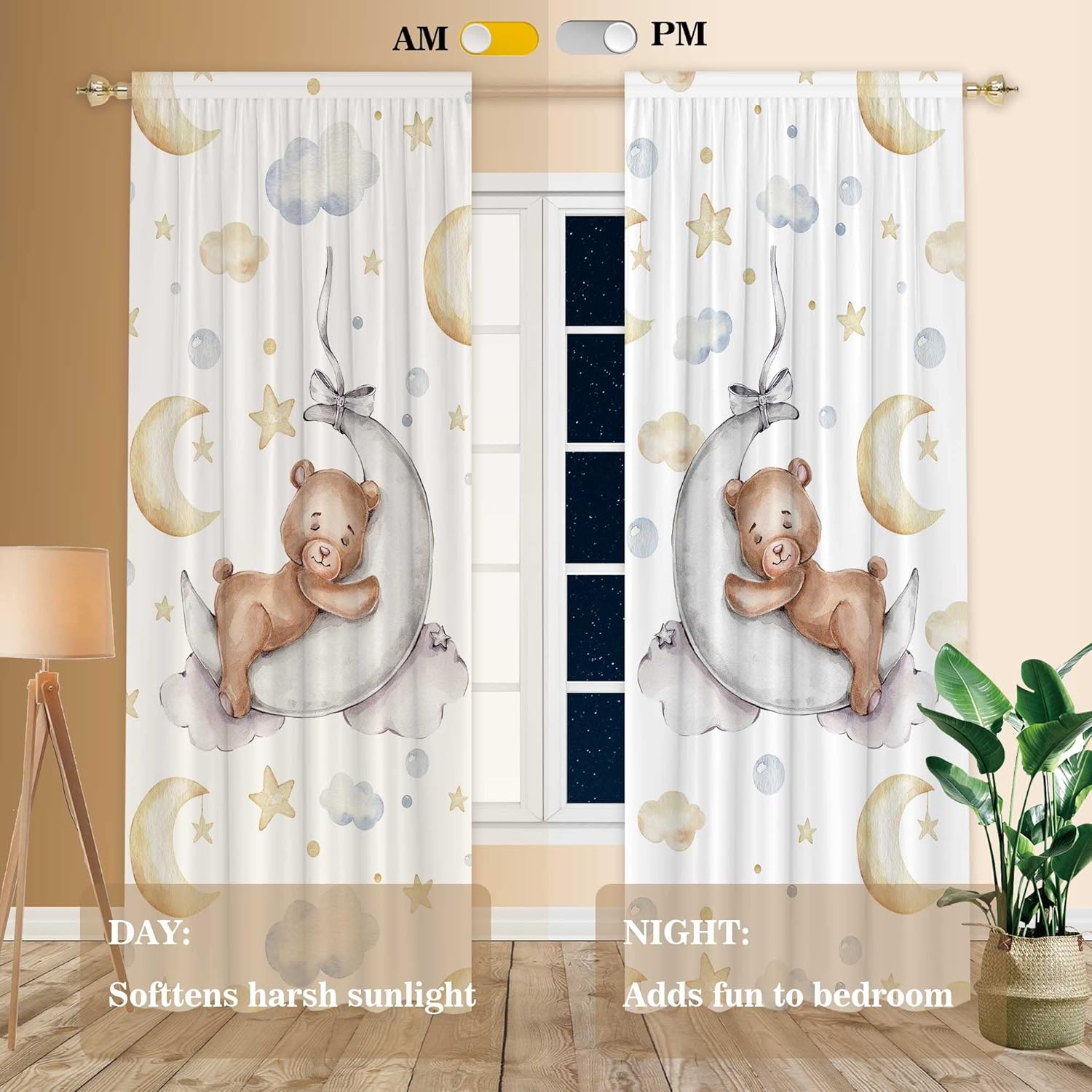 Cartoon Lovely Bear Moon and S - огляд і ціна Baby Nursery Youtube