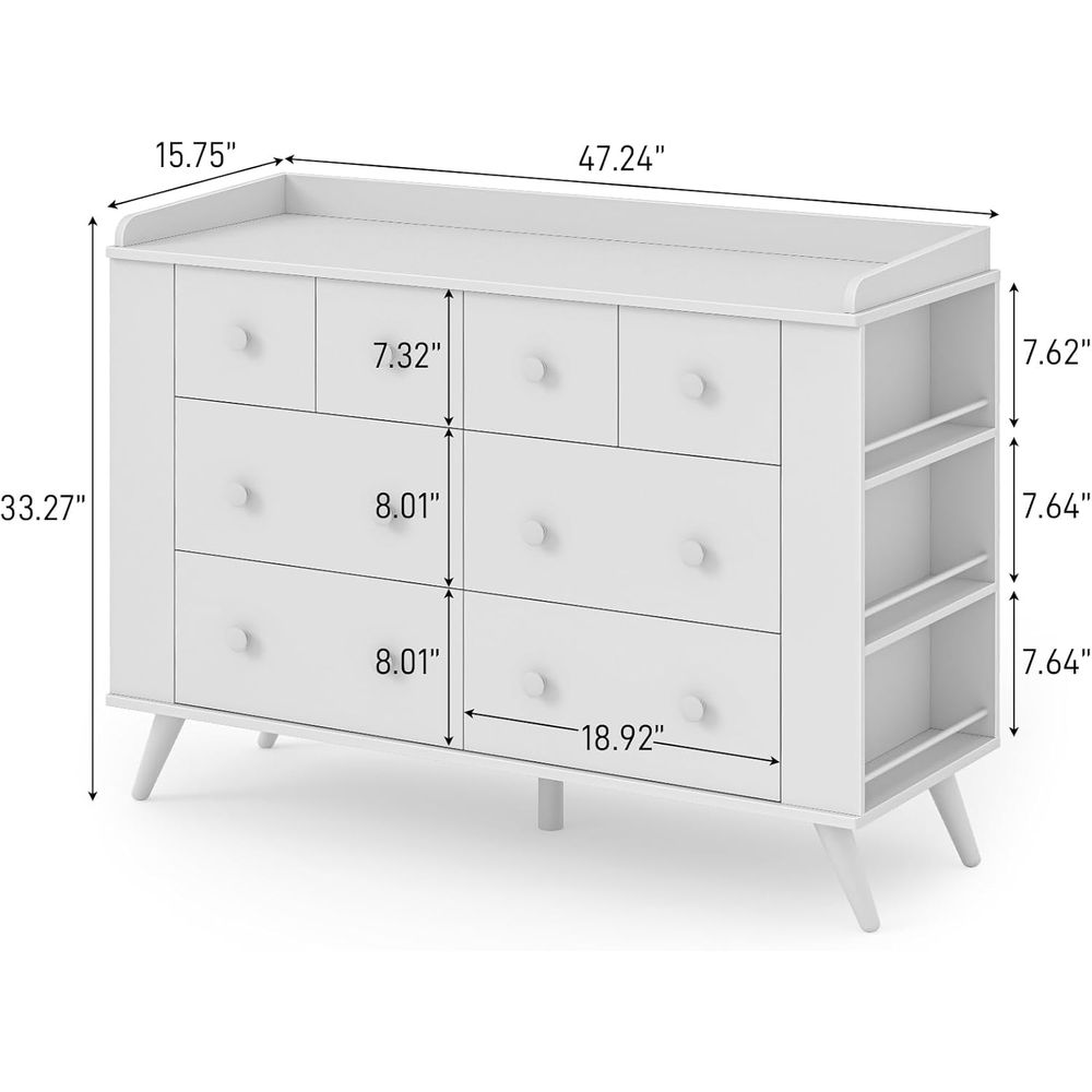 Children's 8-Drawer Dresser, N - огляд і ціна Drawer Dresser White