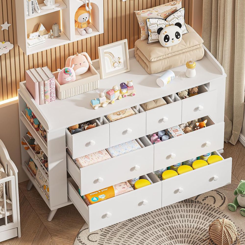 Children's 8-Drawer Dresser, N - огляд і ціна Drawer Dresser White