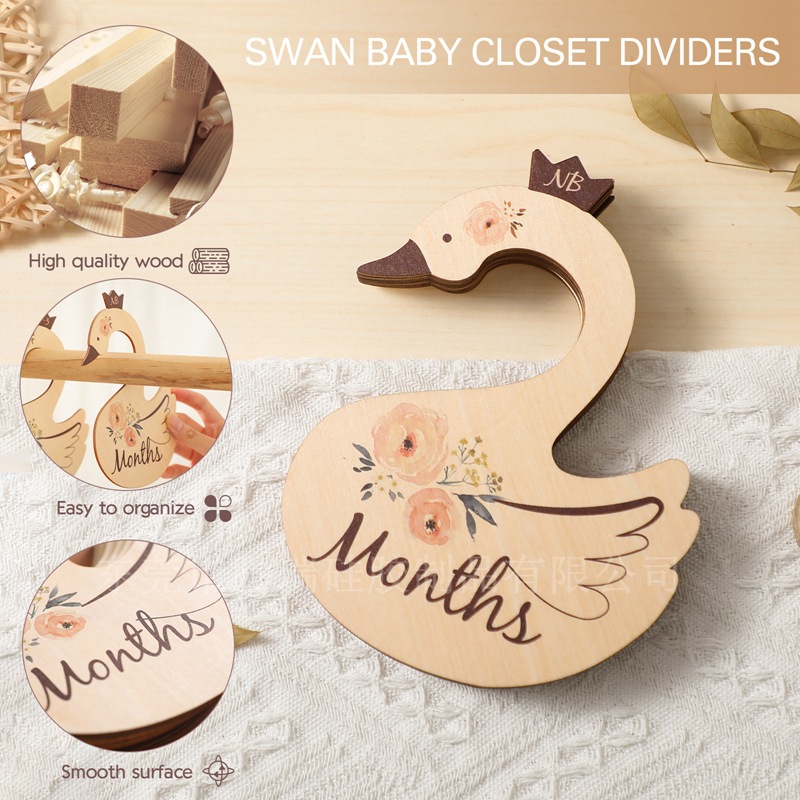 Wooden Baby Clothes Dividers W - огляд і ціна Baby Nursery Closet