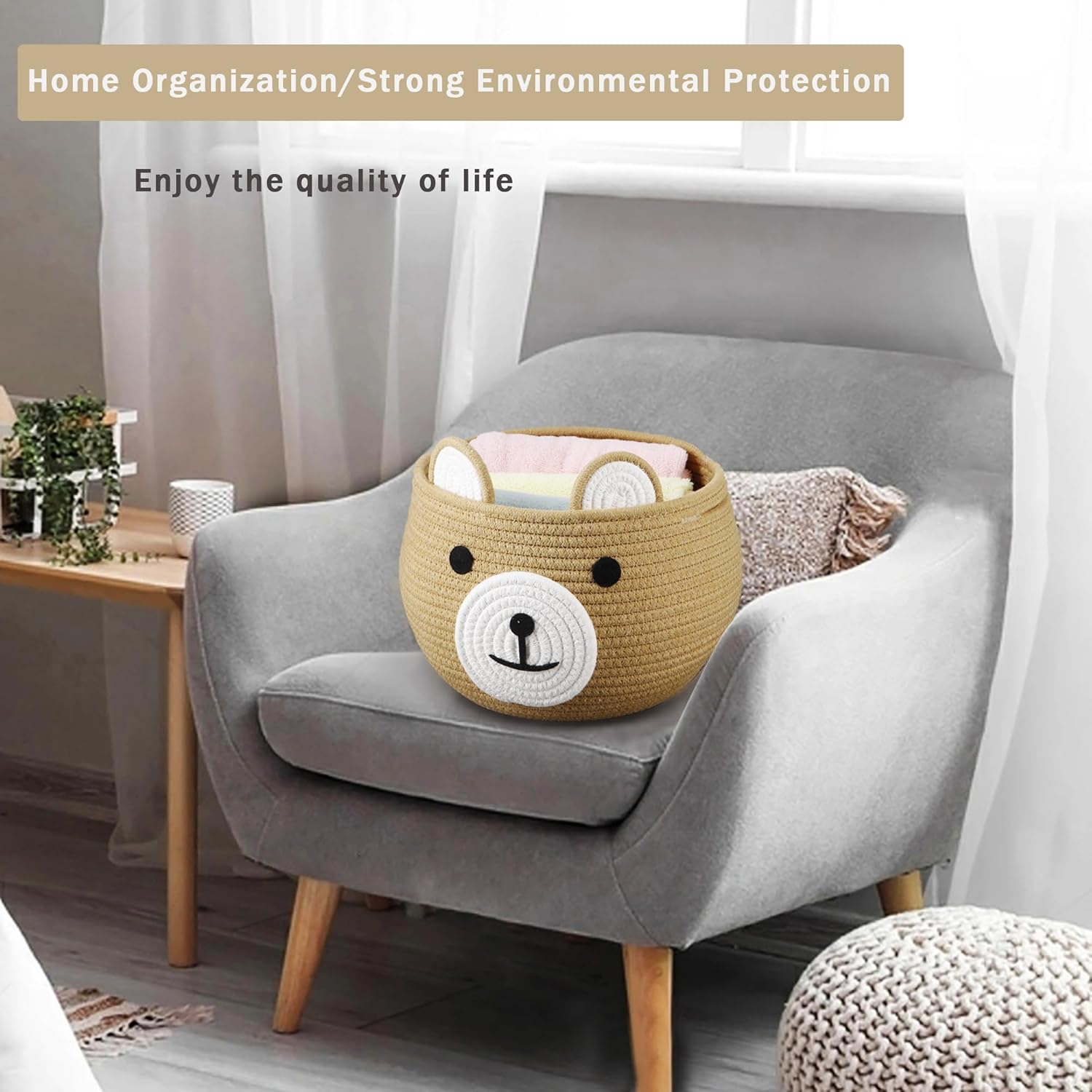 Cotton Rope Baby Basket, Cute  - огляд і ціна Baby Nursery Images Free