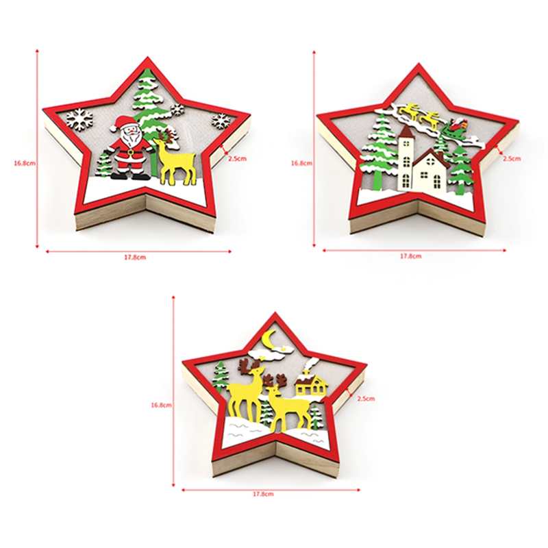 A11I 3PCS LED Wood Star Night  - огляд і ціна Baby Nursery Table Lamp