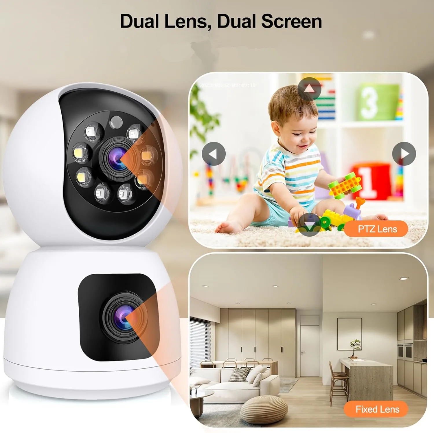 Tuya  4K 8MP HD WiFi Camera In - огляд і ціна Baby Monitor Split Screen