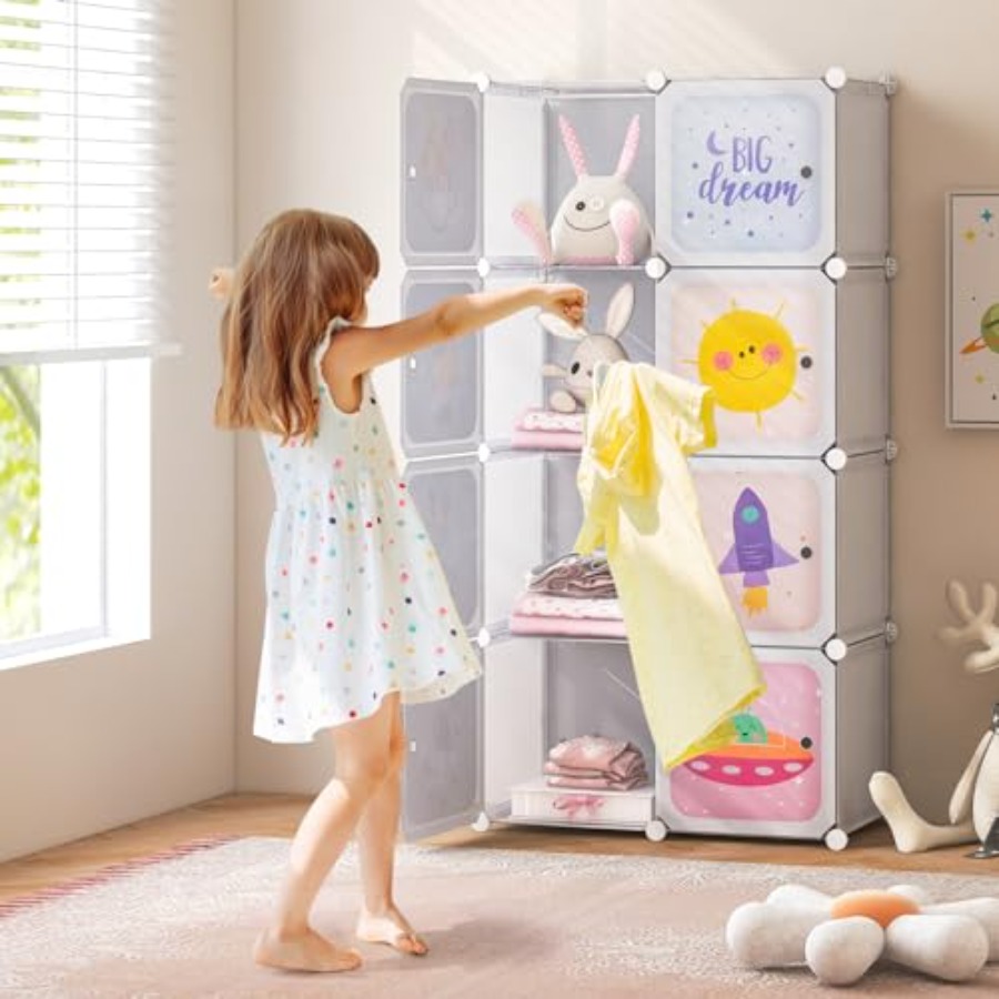 Wardrobe Kid Closet Portable B - огляд і ціна Baby Nursery Closet