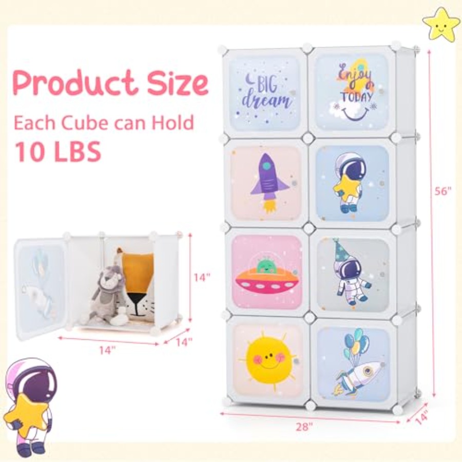 Wardrobe Kid Closet Portable B - огляд і ціна Baby Nursery Closet