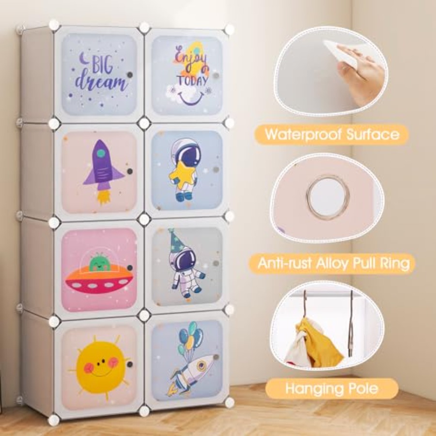 Wardrobe Kid Closet Portable B - огляд і ціна Baby Nursery Closet
