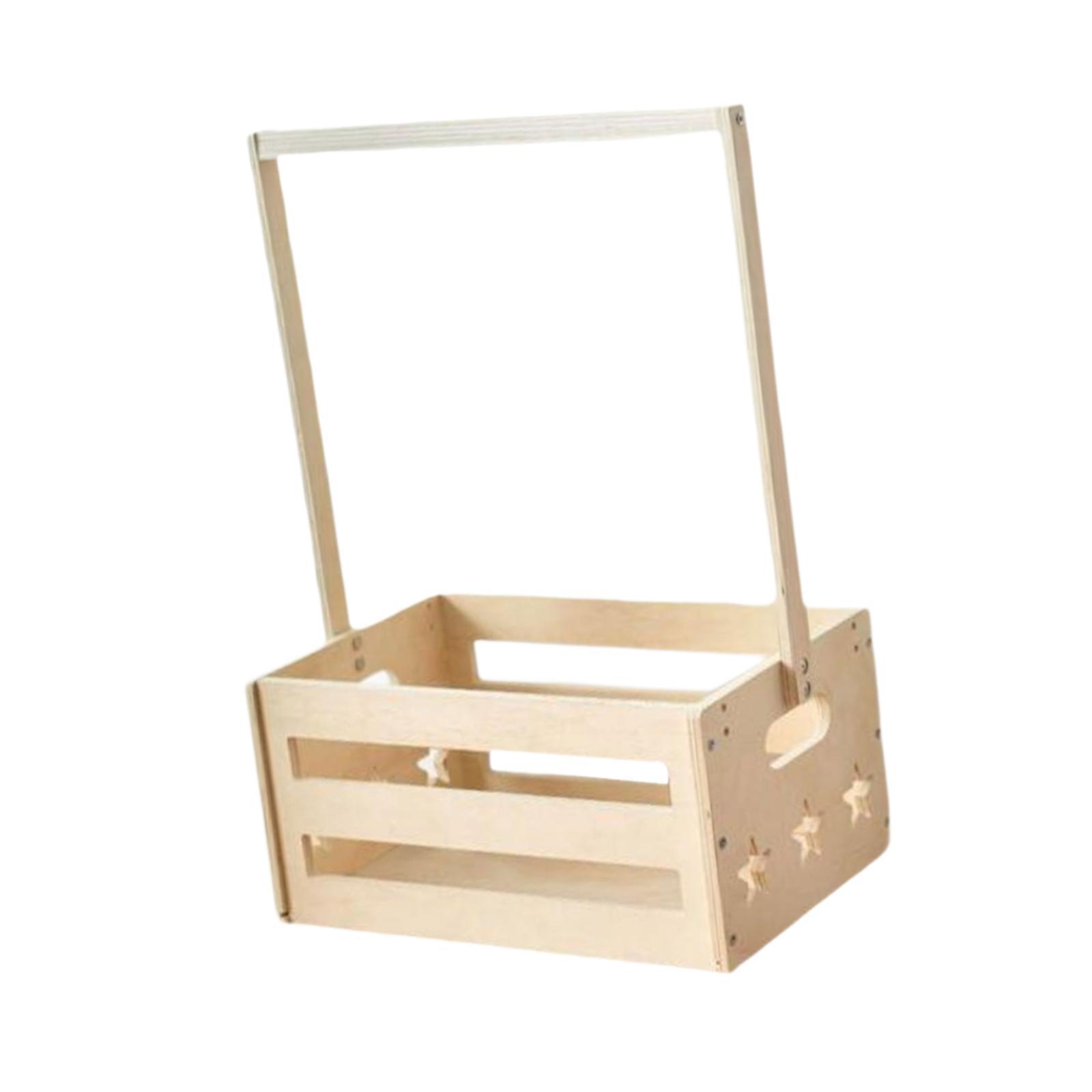 Wooden Storage Basket with Han - огляд і ціна Baby Nursery Closet